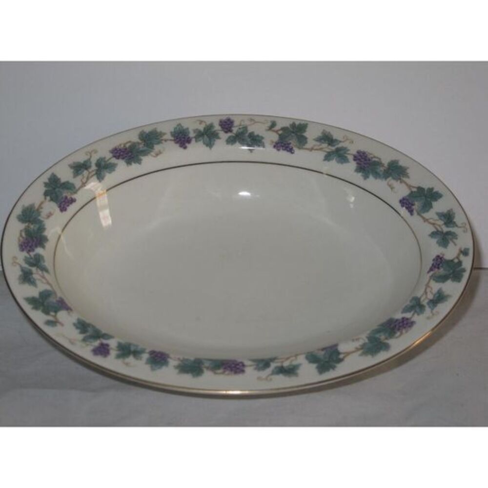 Theo Haviland Arbor Oval Serving Vegetable Bowl Grapes New York